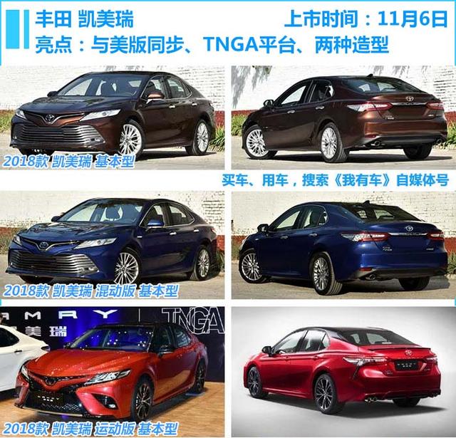 四尾喉凯美瑞小号RX5领衔，11月新车扎堆上市，最便宜SUV不到6万