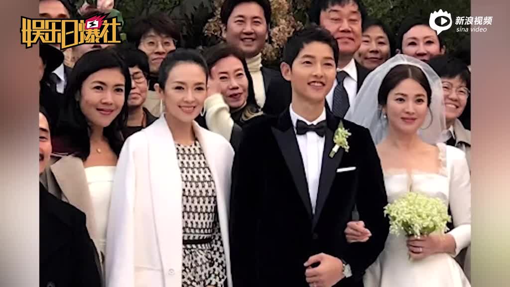 双宋婚礼仪式全过程细节甜蜜感人 乔妹扔捧花4次