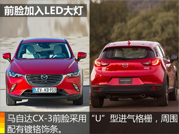 马自达小型SUV CX-3将于年底上市 搭载2.0L动力-图1