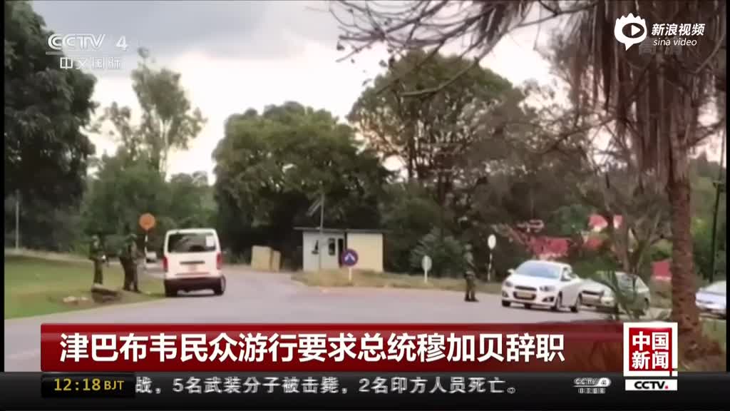 津巴布韦民众游行要求总统穆加贝辞职