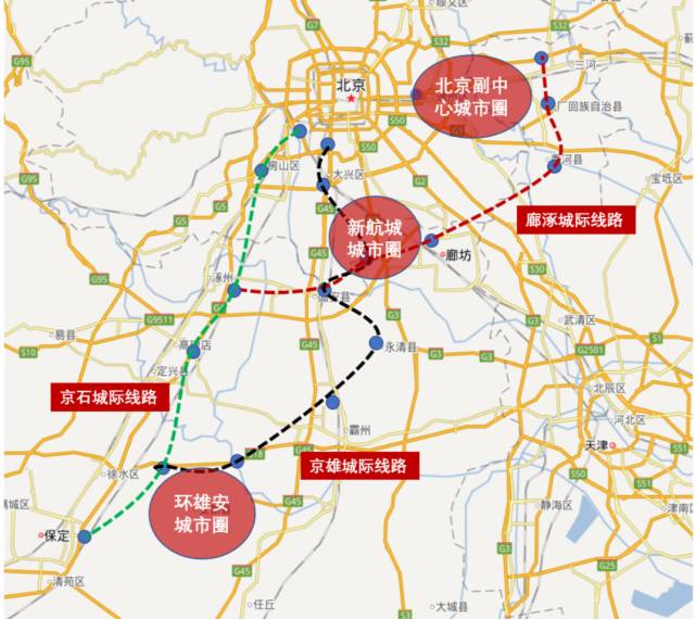 京雄城际方案确定,环京地区形成三大城市圈格局!