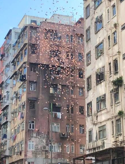 天上下"钱雨"了!香港闹市大量钞票从天而降,市民见状疯涌捡钱