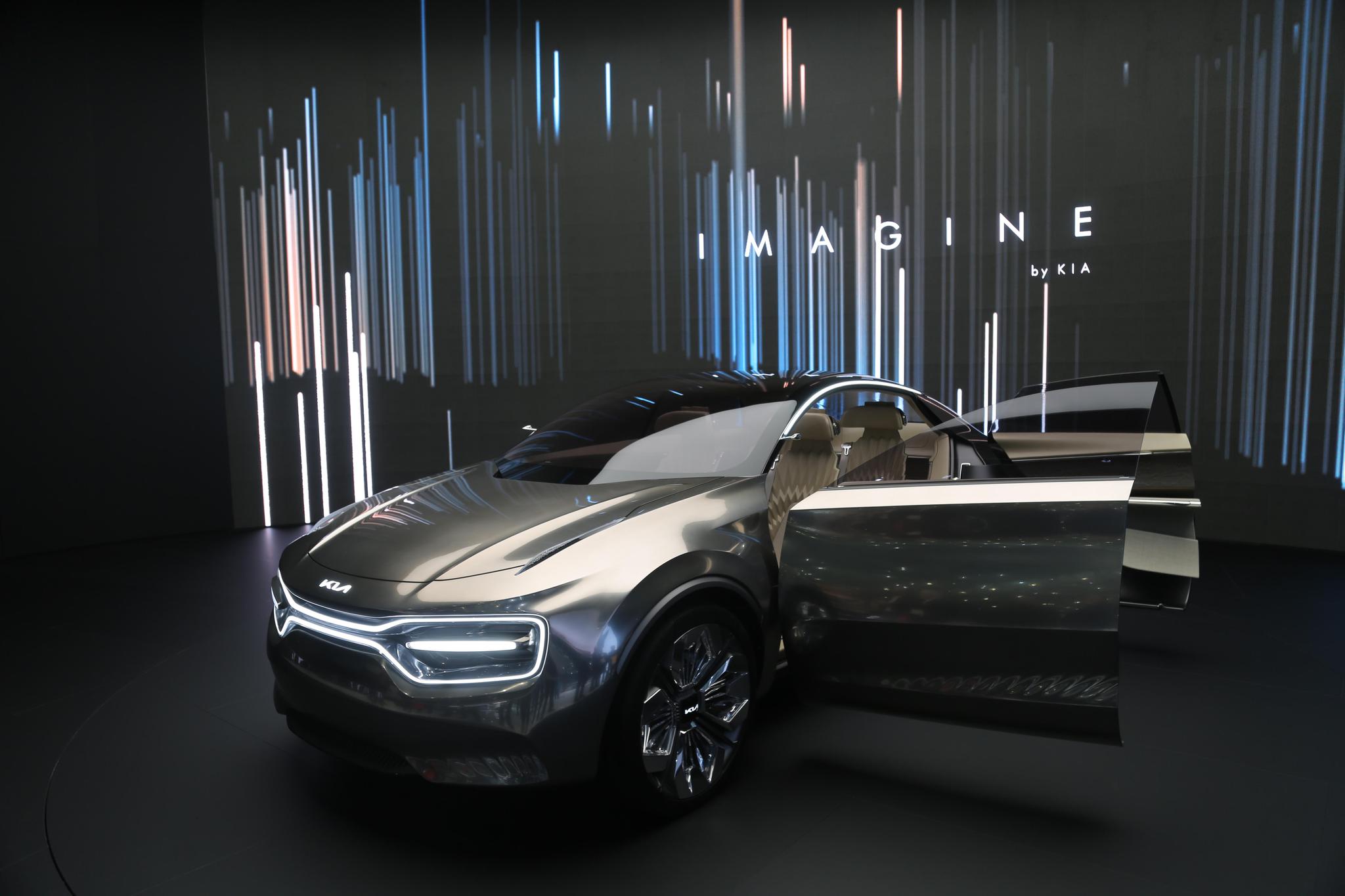 起亚imagine by kia纯电动概念车,日内瓦车展首发!