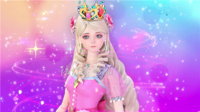 灵公主住在非常漂亮的一个地方,是一位百花仙子,当灵公主戴上罗丽公主