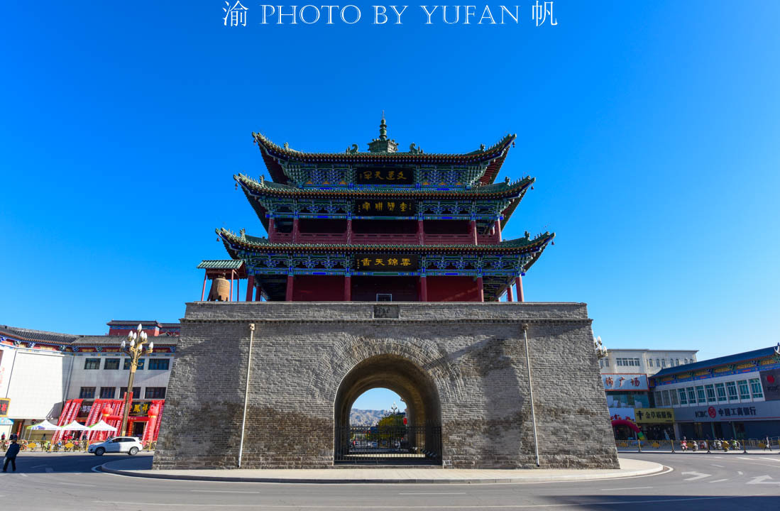 探访河西走廊第一楼有着中天一柱美誉的永昌钟鼓楼