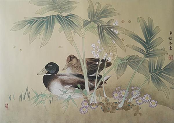 工笔画名家李梅芬