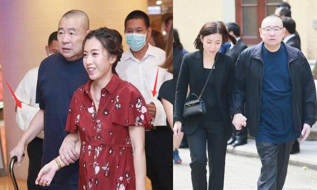 67岁刘銮雄携妻子甘比久违现身,扔掉拐杖的大刘彻底痊愈了?