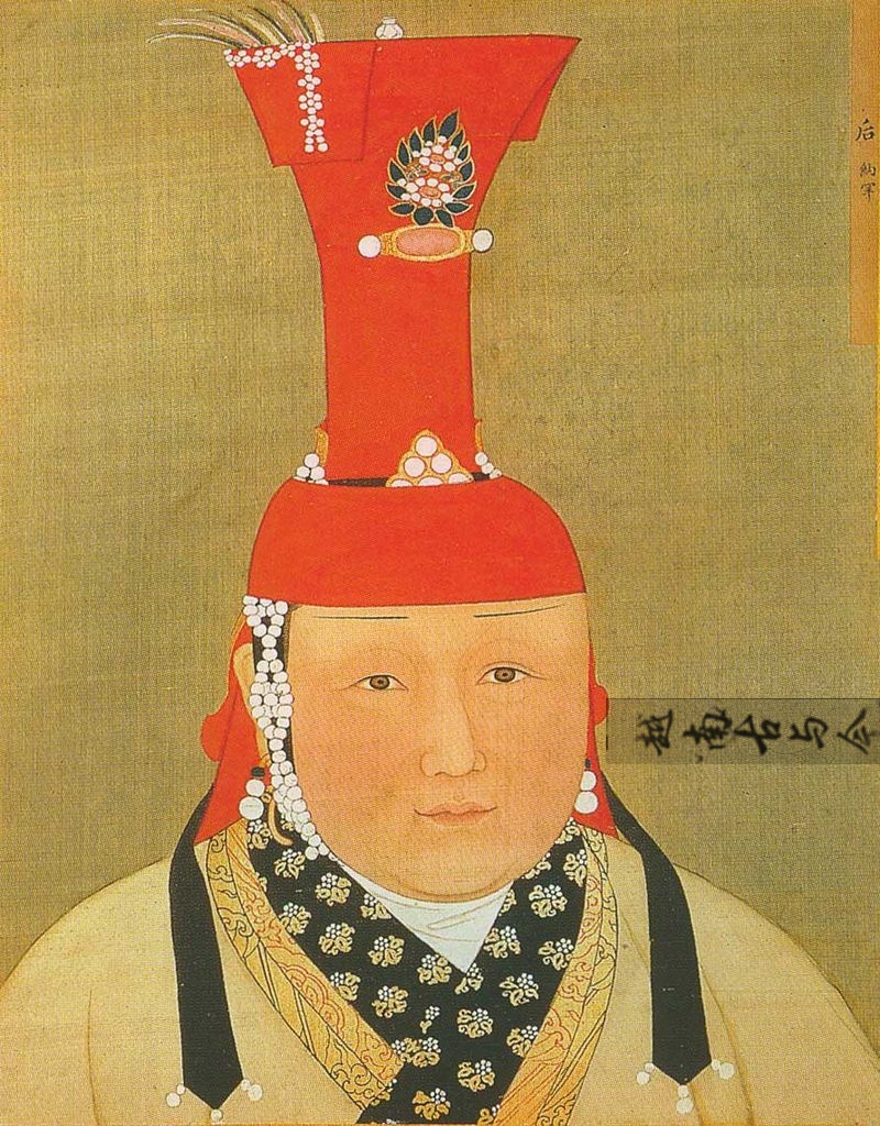 实拍台北故宫藏元朝皇后画像图二爱为皇帝打补丁图八疑似穿越