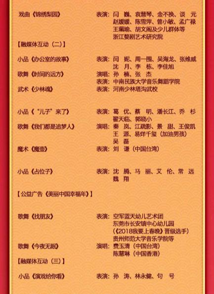 春晚节目单沈腾马丽带来麻花顶配鞠婧祎缺席她成唯一独唱