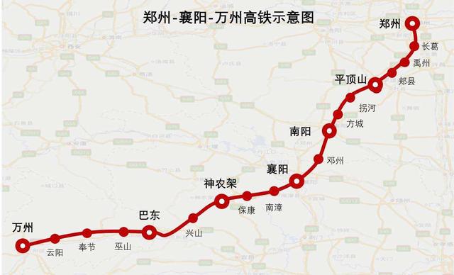 郑州到重庆即将建成的一条高铁,耗资1500亿,时速超过250km!