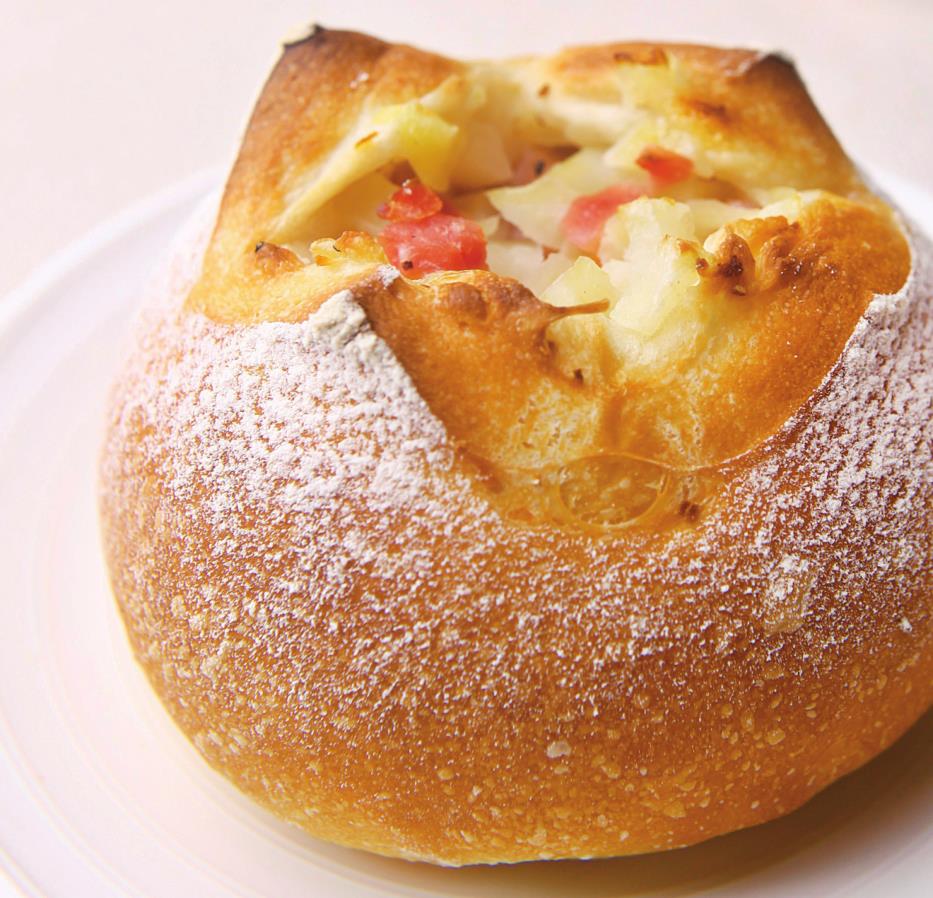 欧式马铃薯面包,超级绵软,简单食材搭出招牌范儿