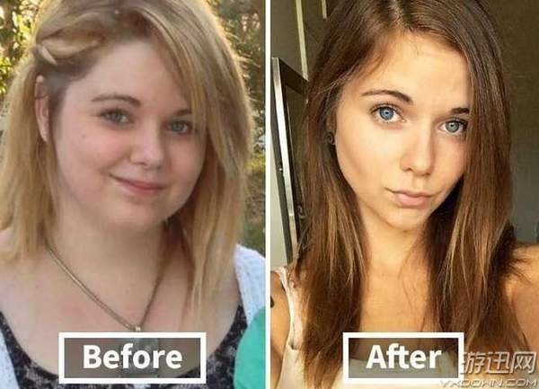 国外网友分享减肥前后对比照肥宅变成俊男靓女
