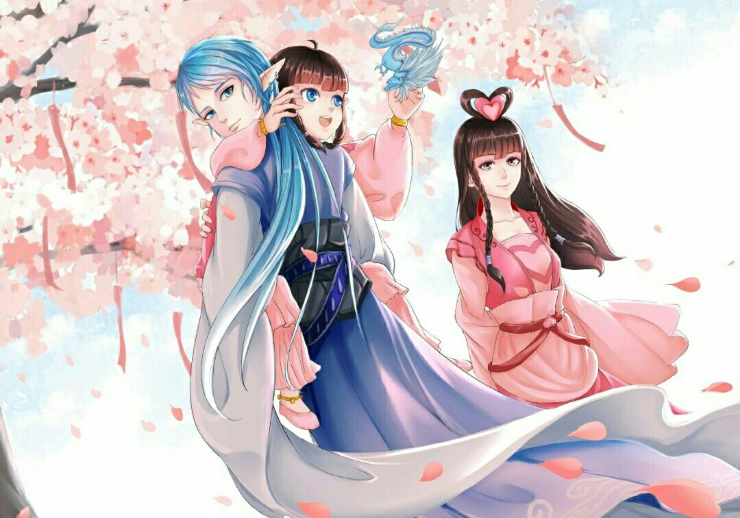 叶罗丽当王默和水王子穿越到古代7张二次元古风图太美了