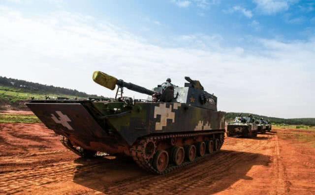 中国05式两栖步兵战车,比赛中发挥其强综合性能,受到一致好评