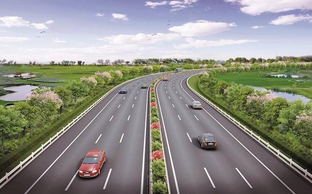 双向六车道高速公路长江三角洲地区是我国经济最发达的区域之一,在既