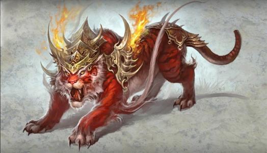 平日里穿梭山林之间,一声虎吼,百兽皆心惊胆战.