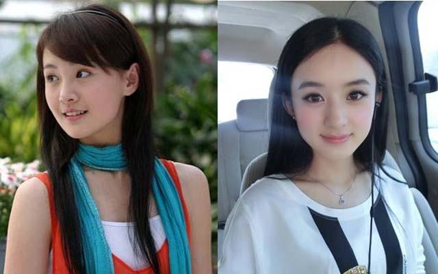 当红小花旦郑爽赵丽颖颜值pk一个清纯一个甜美谁更美