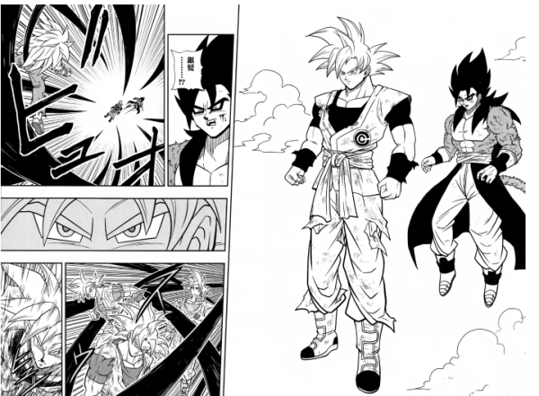 龙珠英雄漫画第5回剧情大改自在极意功悟空援救超4贝吉特