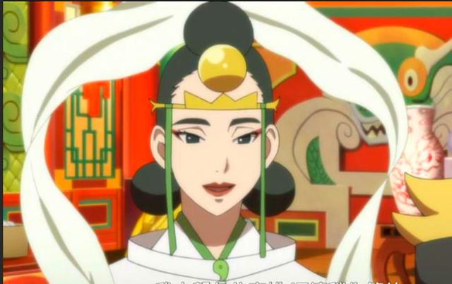 一位美丽仙女,博人一行人受到了热烈的欢迎,那女人自称自己是田心神姬