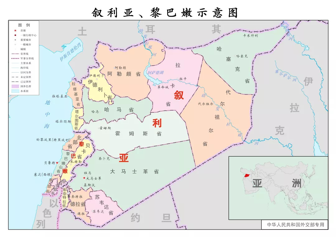 叙利亚势力分布图2020图片
