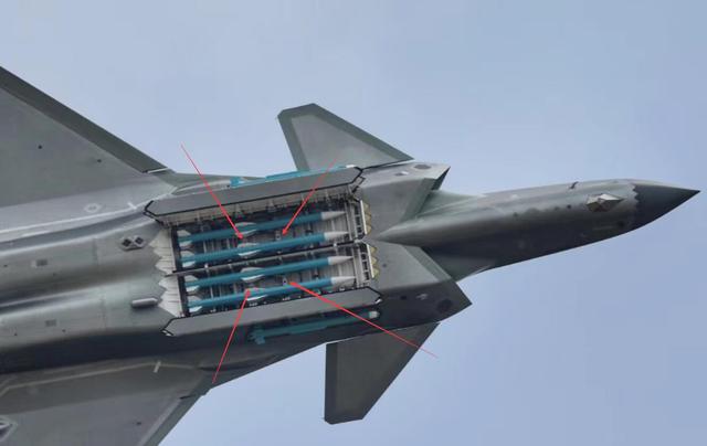 美f22弹仓挂6枚中距导弹歼20就挂4枚火力太弱重大误解