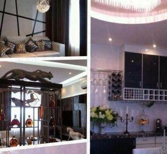 看张韶涵自己住的豪宅房子旁边就是超大草坪平时在阳台上品酒