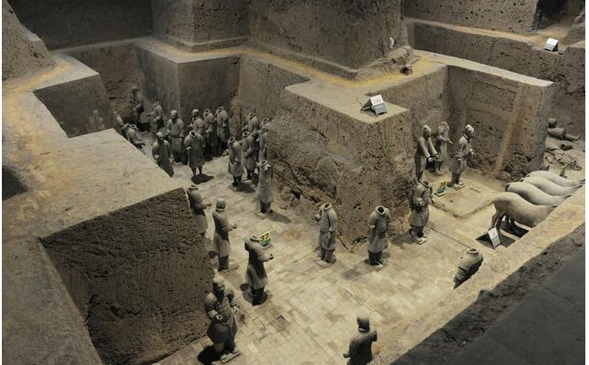 你知道秦始皇兵马俑两排俑之间的土堆为什么不挖掘，它有什么用？