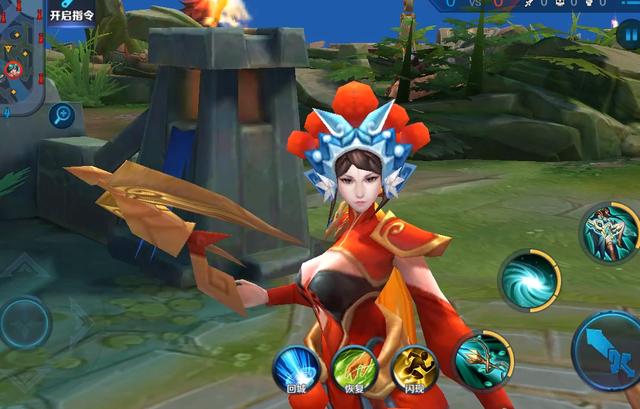 最后来看虞姬的霸王别姬,这是虞姬最后看的一款皮肤了,在3d视角下也比