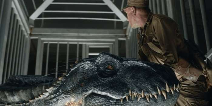 场景2 老小子贪心"龙"口拔牙,被狡猾暴虐迅猛龙骗进笼子给吃了.