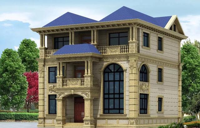 672019年新鲜出炉的石材别墅外墙设计气势磅礴华丽大气令人羡慕