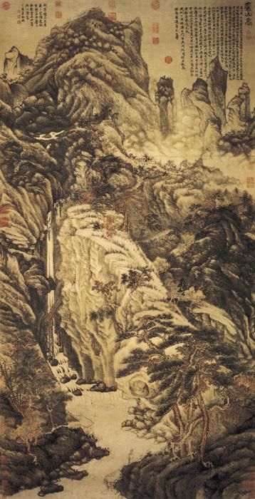 明代传世山水画赏析:笔力沉稳,墨彩滋润|王谔|郭熙|沈周_新浪新闻