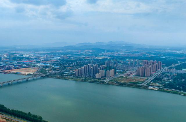 长沙望城月亮岛金星北区域10月最新建设进展航拍大熊看楼