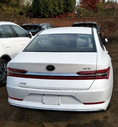 见到白色的秦pro ev500,女司机也感到非常满意,进入了驾