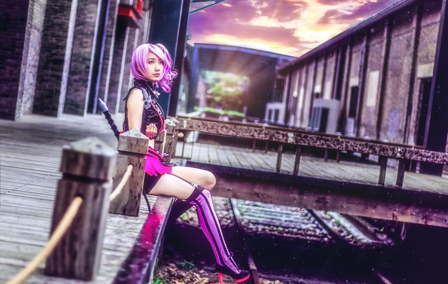 枪神纪cos御姐制服刀锋