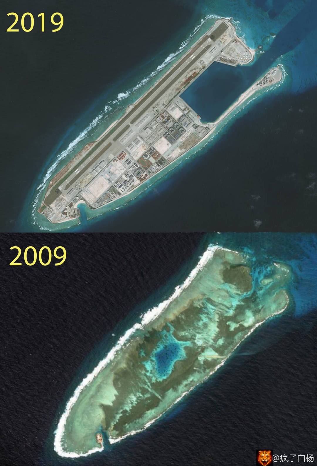 "鬼斧神工":南海永暑礁10年后已发生翻天覆地般变化