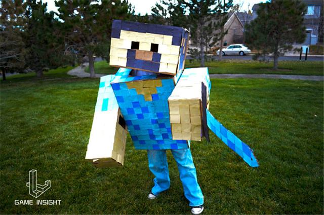 我的世界低成本cos有点辣眼睛史蒂夫看得我脑仁发疼