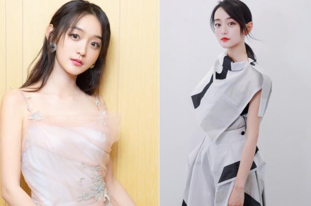 何泓姗只不过将头发扎了起来气质变得更惊艳