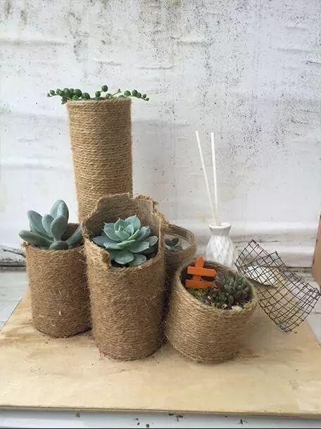 超简单的花盆diy,一看就会,懒人和手残党也可以别出心裁!