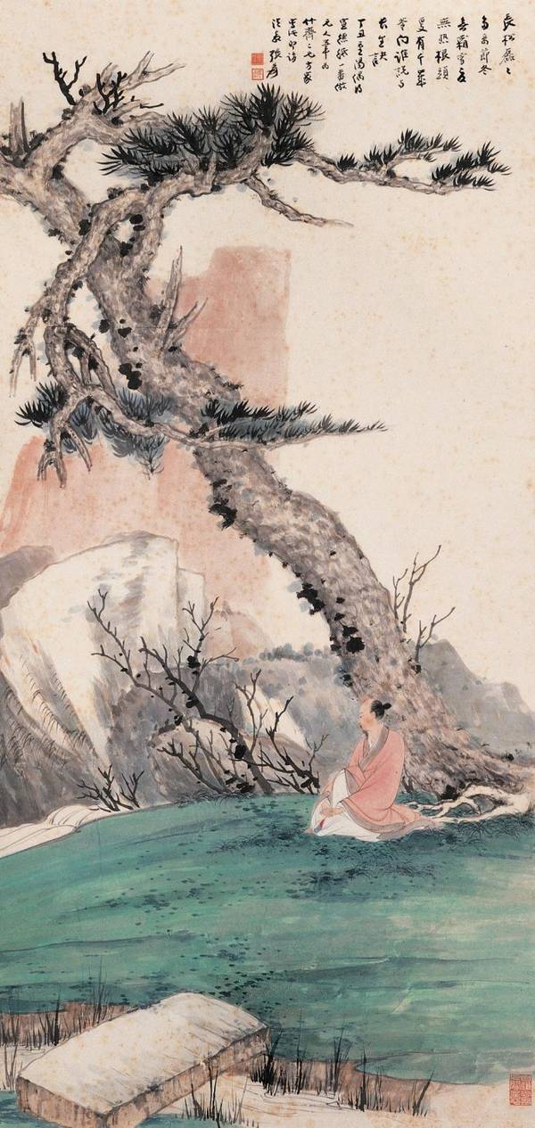 中堂 掛け軸 張大千 騎馬 唐人行猟 人物画 中国画 山水人物 Ajh2-hmxrkzx6221222.jpg