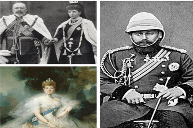 3爱德华七世即位后,亚历山德拉身份也由王妃成为王后.