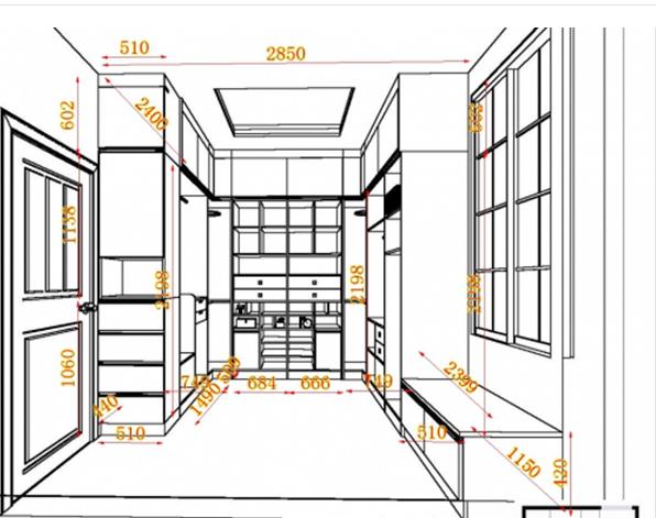 新房做衣帽间面积多少够衣帽间尺寸选择技巧2万网友收藏