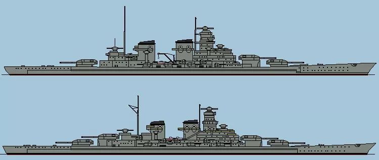 海上巨兽 德国"幻想"中的超级战列舰,比核动力航母还要大