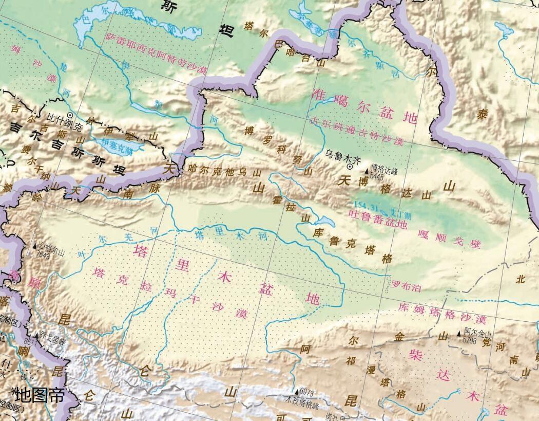 多布等率兵6千从伊犁出发,从塔克拉玛干沙漠西面穿过,经过阿克苏,喀什