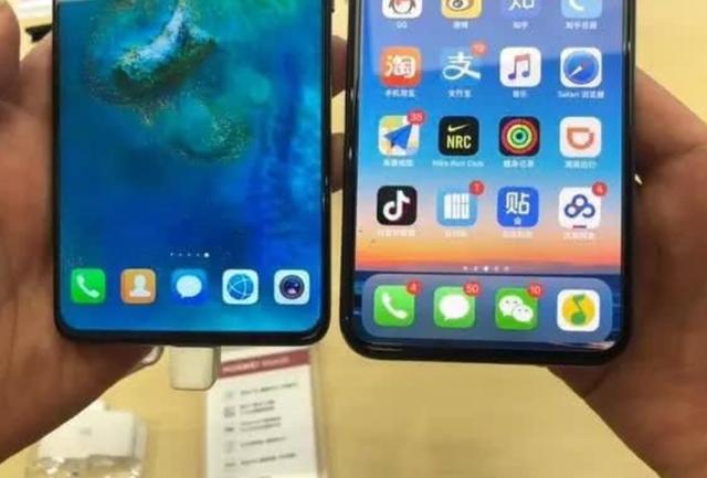 x对比,p30的下巴和上额也极可能比iphone x更窄华为mate20,p30 pro