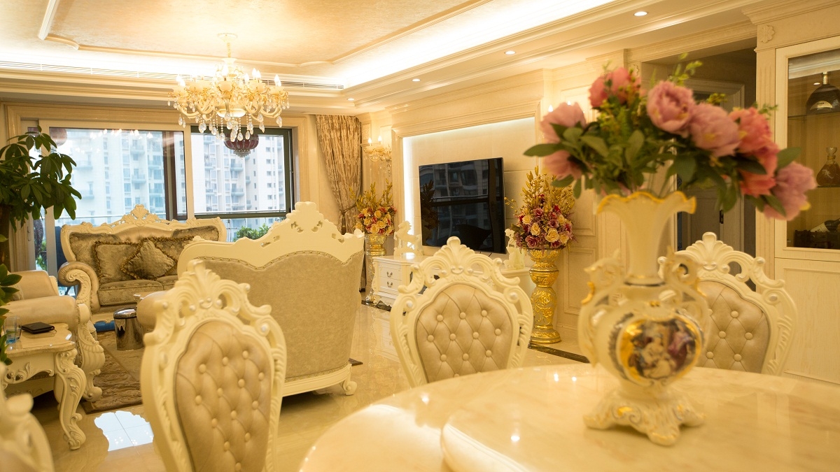 小姐姐新家完工实拍,100万装修费,这装修真是吊炸天了!