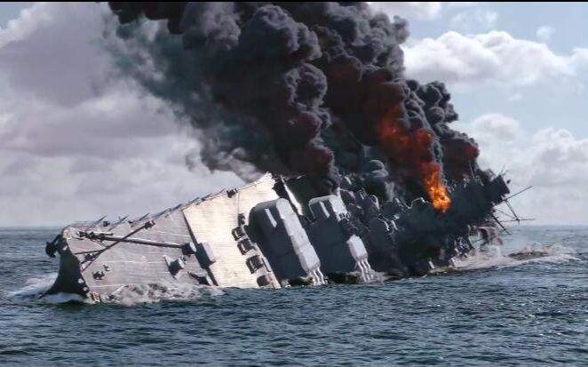 由于信浓号没有水密舱涉及,大量海水瞬间倒灌进入船舱,随着信浓号沉没