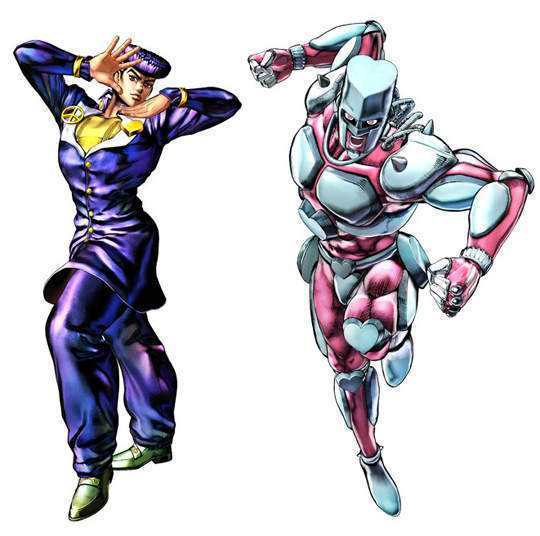 第一个就是一个对于jojo立的模仿,虽然模仿能力很差,第二个则是忽然一