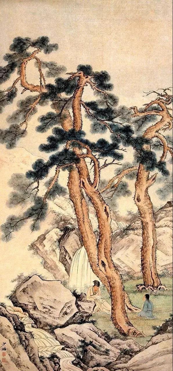 大师陈少梅:松荫高士图集|陈少梅|高士|图集_新浪新闻