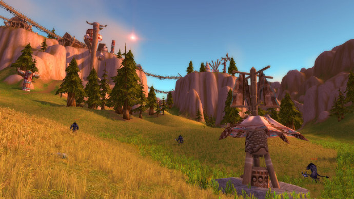 《魔兽世界》艾泽拉斯游记第十四天:莫高雷的景色真不错!|莫高雷|艾泽