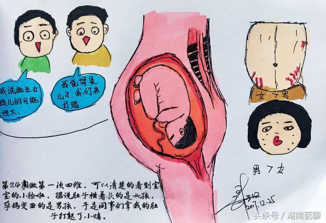 作为一名护士妈妈,用漫画的形式记录了从怀孕到宝宝出生这一段辛苦